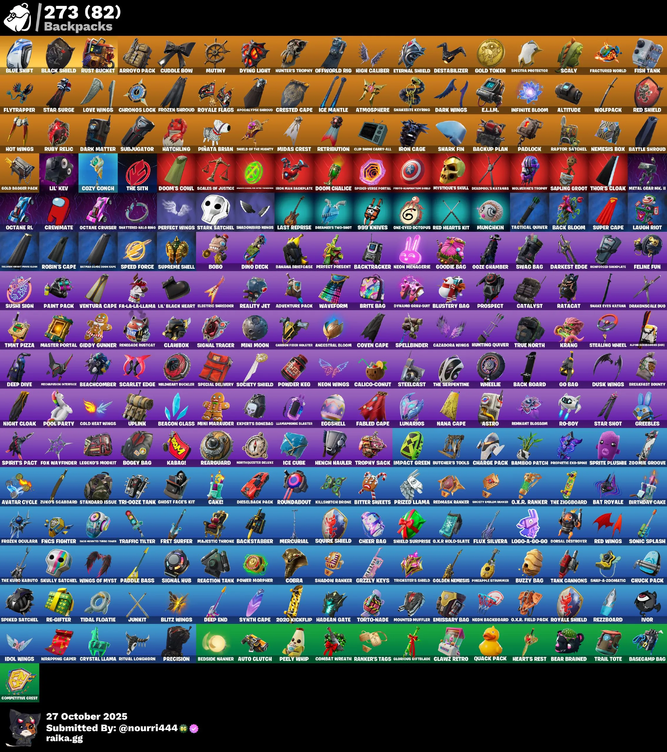 [PC,XBOX] 272 skins | Black Knight | Sparkle Specialist | The Reaper | Blue Squire | Royale Knight | Elite Agent | Blue Team Leader | Omega (stage 5) | 100 VB