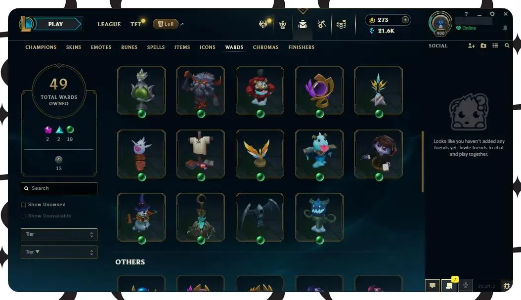 🌍【EUW】🔥 All Champs ✅ | 🎖️ Level 488 | 🎨 233 Skins | 💙 21K BE | 💎 273 RP | 🧙‍♂️ 49 Wards | 🌈 58 Chromas | 🔐 Full Access 🔥