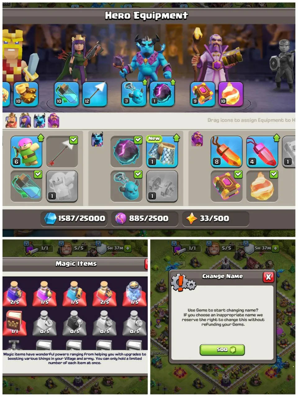 TH -11 MAX | 5000 GEMS | RENAME -500 | FB-10 | MAGIC ITEMS | HEORES 50-50-30-20 | INSTANT DELIVERY