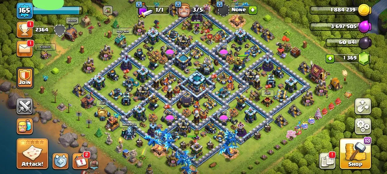TH13 SEMI MAX |GOOD DEFENCES | RENAME 1000 | 300 CWL MEDALS | EPIC EQUIPMENT| HEORES 60-62-41-45-21 | INSTANT DELIVERY