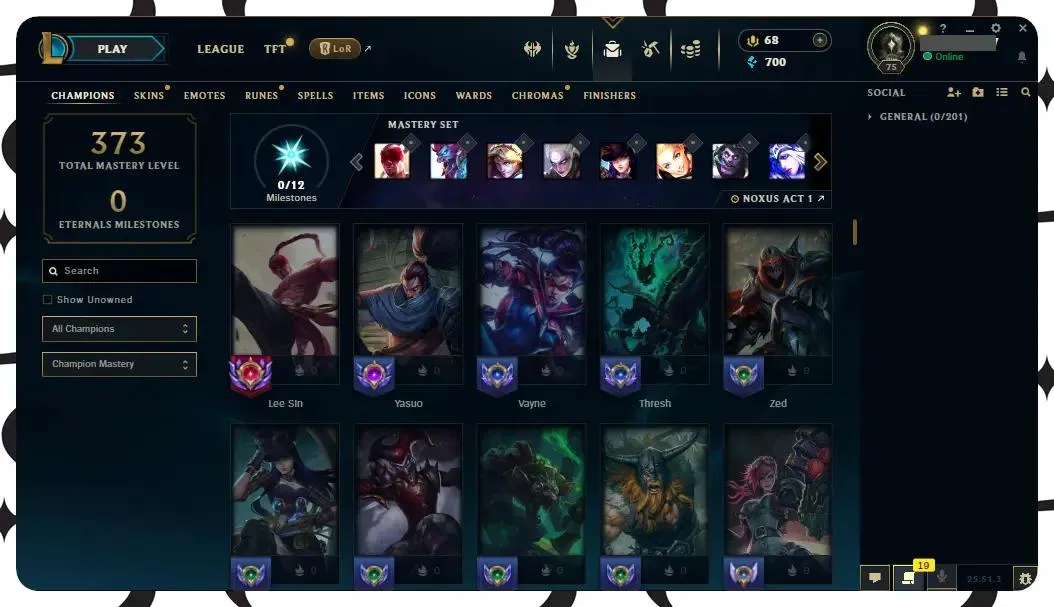 【EUW】130 Champions | ✅ Level 75 | 🤩 30 Skins | 🔵 700 BE | 🟡 68 RP | 🟠 1135 OE | 🔑 3 Keys ⸱ EUW league of legends account for sale