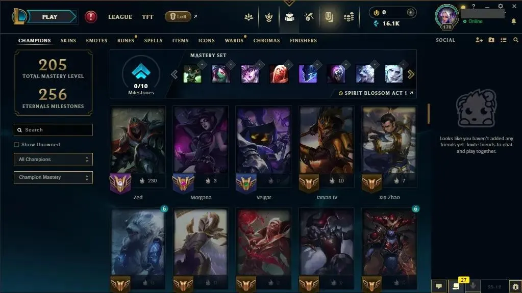【EUW】✅ Handmade | Unranked | 🧙‍♂️ 86 Champs | 🎨 25 Skins | 🎖️ Level 170 | 💠 16124 BE | 🔐 Full Access | ⚡ Instant Delivery #0472