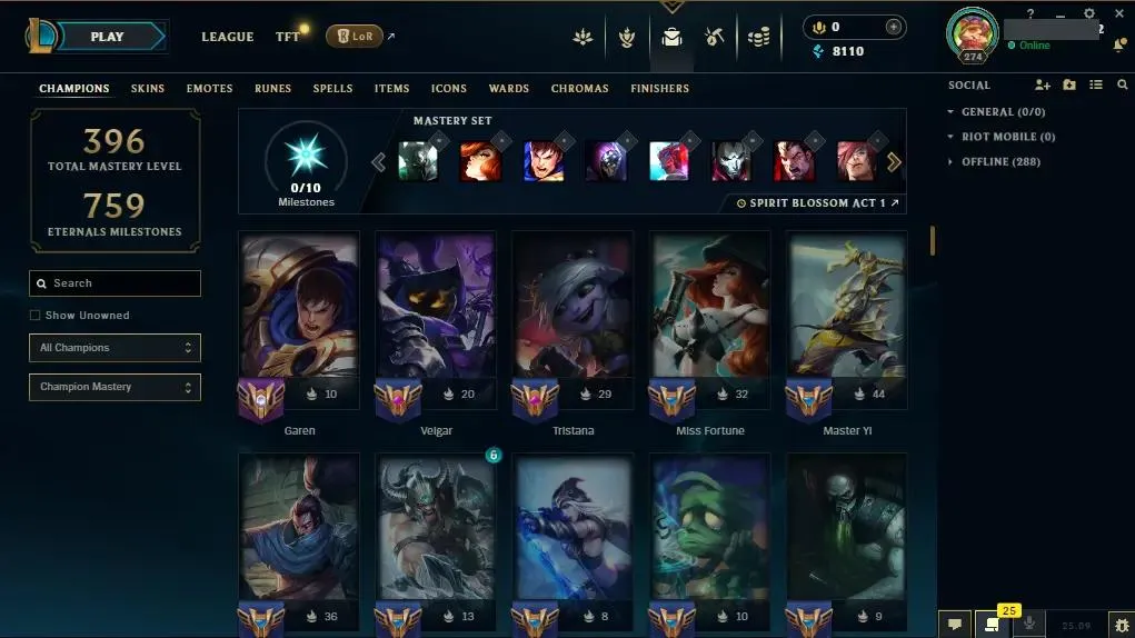 【LAN】✅ lv 274 ⭐ 125 Champs ⭐ 113 Skins ⭐ 14 Chromas ⭐ LAN league of legends account for sale