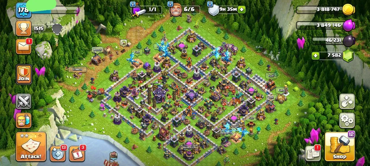 DONATION TH15 | 7500 GEMS | GOOD DEFENCES | RENAME FREE |MAGIC ITEMS |5087 ATB | HEORES 53-56-40-32-19| INSTANT DELIVERY