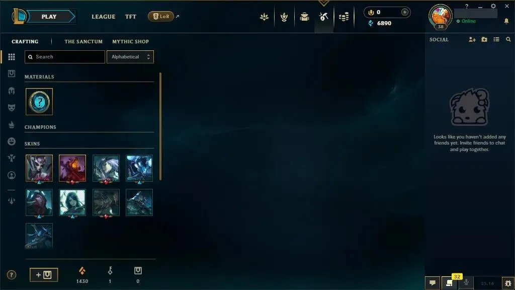[NA] ⭐ Silver 2 [66 LP] ♟️ Champs: 35 ⭐ LV: 38 💰 BE: 6890 ♾️ Lifetime Ownership 📧 Full Email Access 👑 High Quality Riot Account #0505