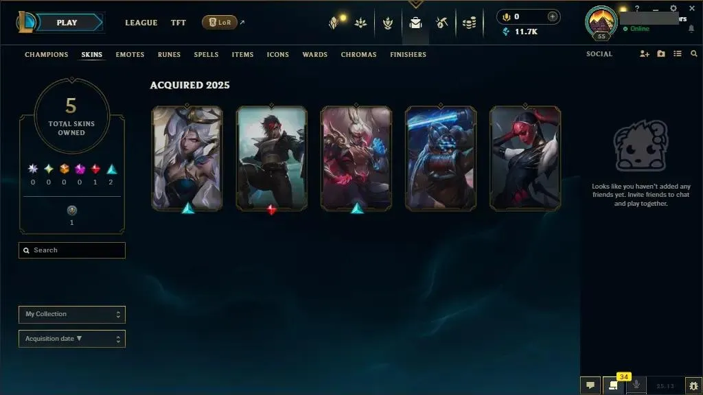[TRANSFERABLE]👑Arcane Brawler Vi👑 LAN ⭐Handmade ♟️ Champs: 47 ✨ 5 Skins! ⭐ LV: 55 💰 BE: 11756 ♾️ Lifetime Ownership 📧 Full Email Access 👑 High Quality Riot Account #0491