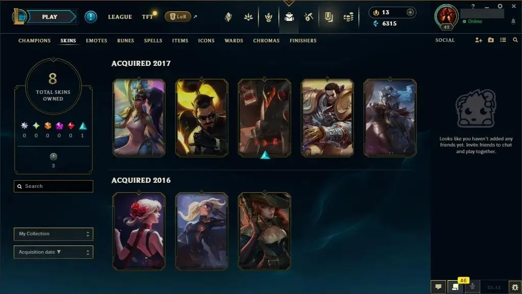 【EUW】✅ First owner | Unranked | 🧙‍♂️ 45 Champs | 🎨 8 Skins | 🎖️ Level 42 | 💠 6315 BE | Original Ownership Transfer | 🔐 Full Access | ⚡ Instant Delivery #0474