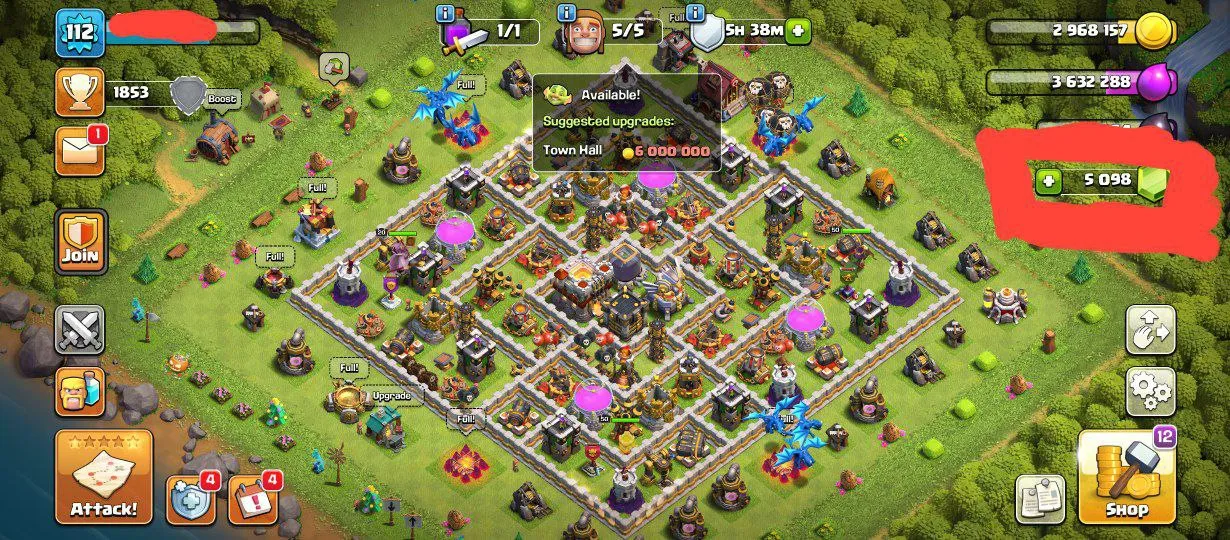 TH -11 MAX | 5000 GEMS | RENAME -500 | FB-10 | MAGIC ITEMS | HEORES 50-50-30-20 | INSTANT DELIVERY