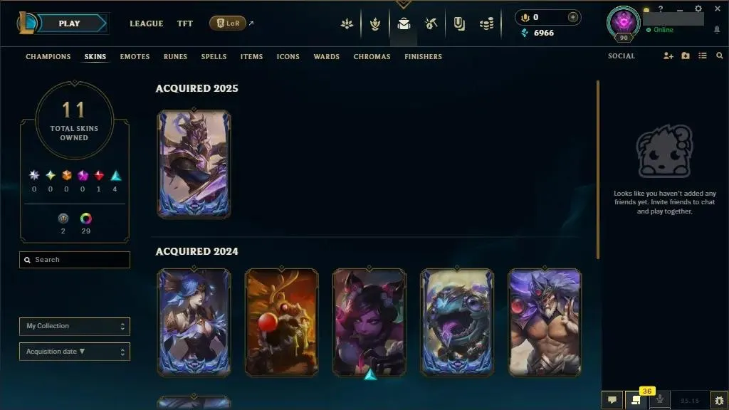 [INSTANT]👑 NA ⭐♟️ Champs: 63 ⚡ 11 Skins  ⭐ LV: 90 💰 BE: 6966 ⭐ 18 Chests 🔥 29 Chromas ♾️ Lifetime Ownership 📧 Full Email Access 👑 High Quality Riot Account #0498