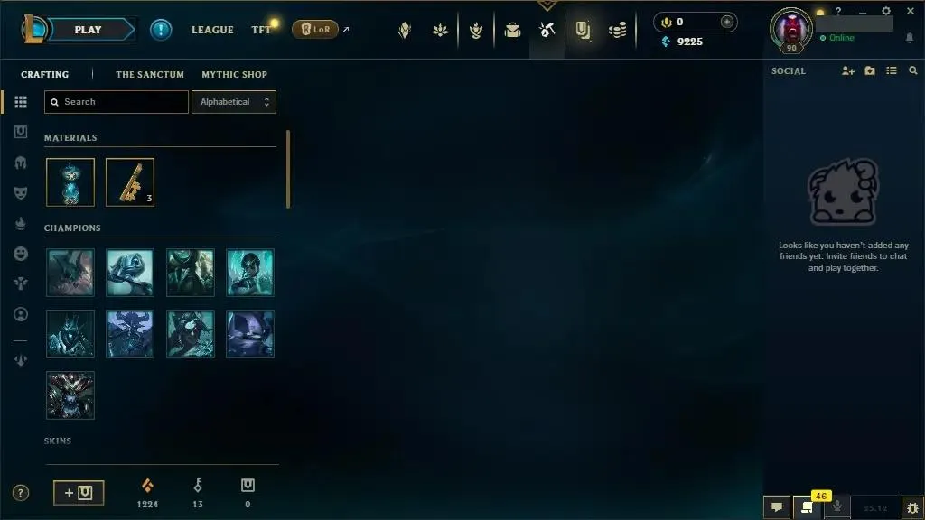 【EUW】✅ First owner | S15 unranked | 🧙‍♂️ 66 Champs | 🎨 9 Skins | 🎖️ Level 90 | 💠 9225 BE | Original Ownership Transfer | 🔐 Full Access | ⚡ Instant Delivery #0475