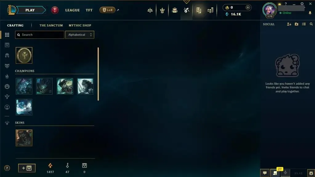 【EUW】✅ Handmade | Unranked | 🧙‍♂️ 86 Champs | 🎨 25 Skins | 🎖️ Level 170 | 💠 16124 BE | 🔐 Full Access | ⚡ Instant Delivery #0472