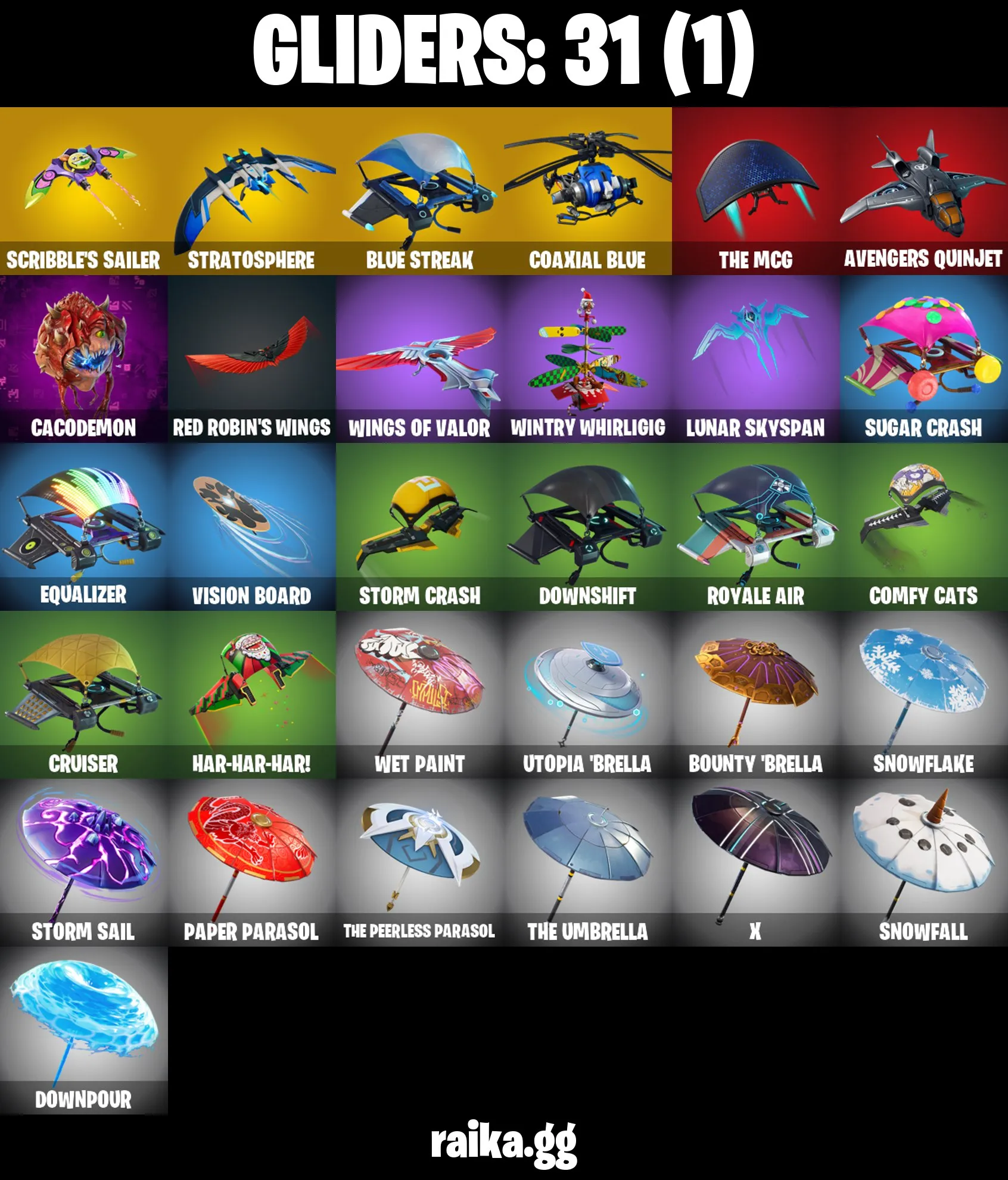 [PC/PSN/XBOX] 12 skins | Blue Team Leader | Trilogy | Blue Striker | Cloud Striker | Rust Bucket | Reliant Blue | Elevation | Blue Shift | 200 VB