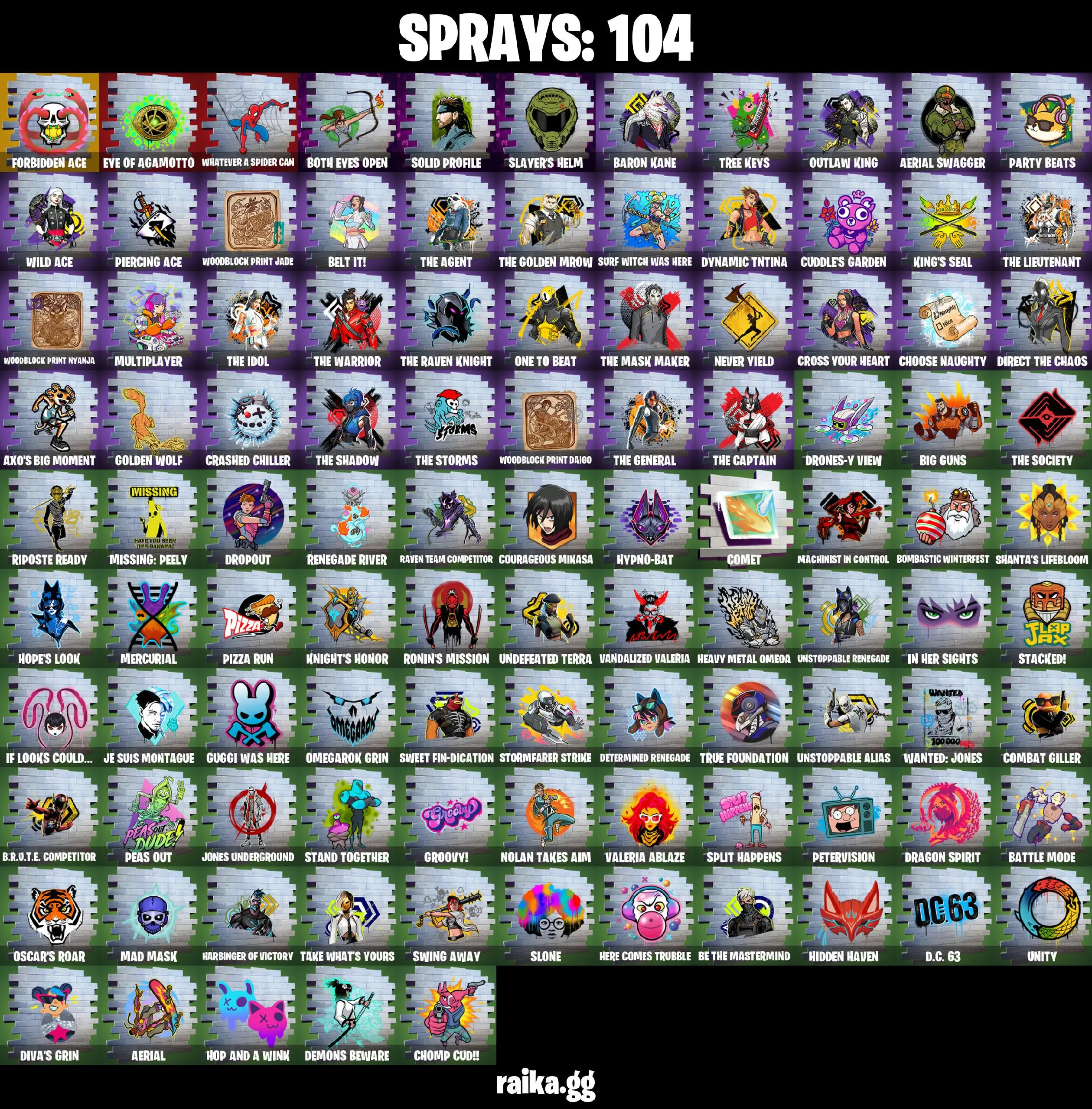 [PC/XBOX/NIN] 60 skins | Grind | Havoc | Clutch | Sub Commander | Harbinger Armor Omegarok | Spectra Knight | Burning Ambition Valeria | Fancy Peter Griffin | 450 VB