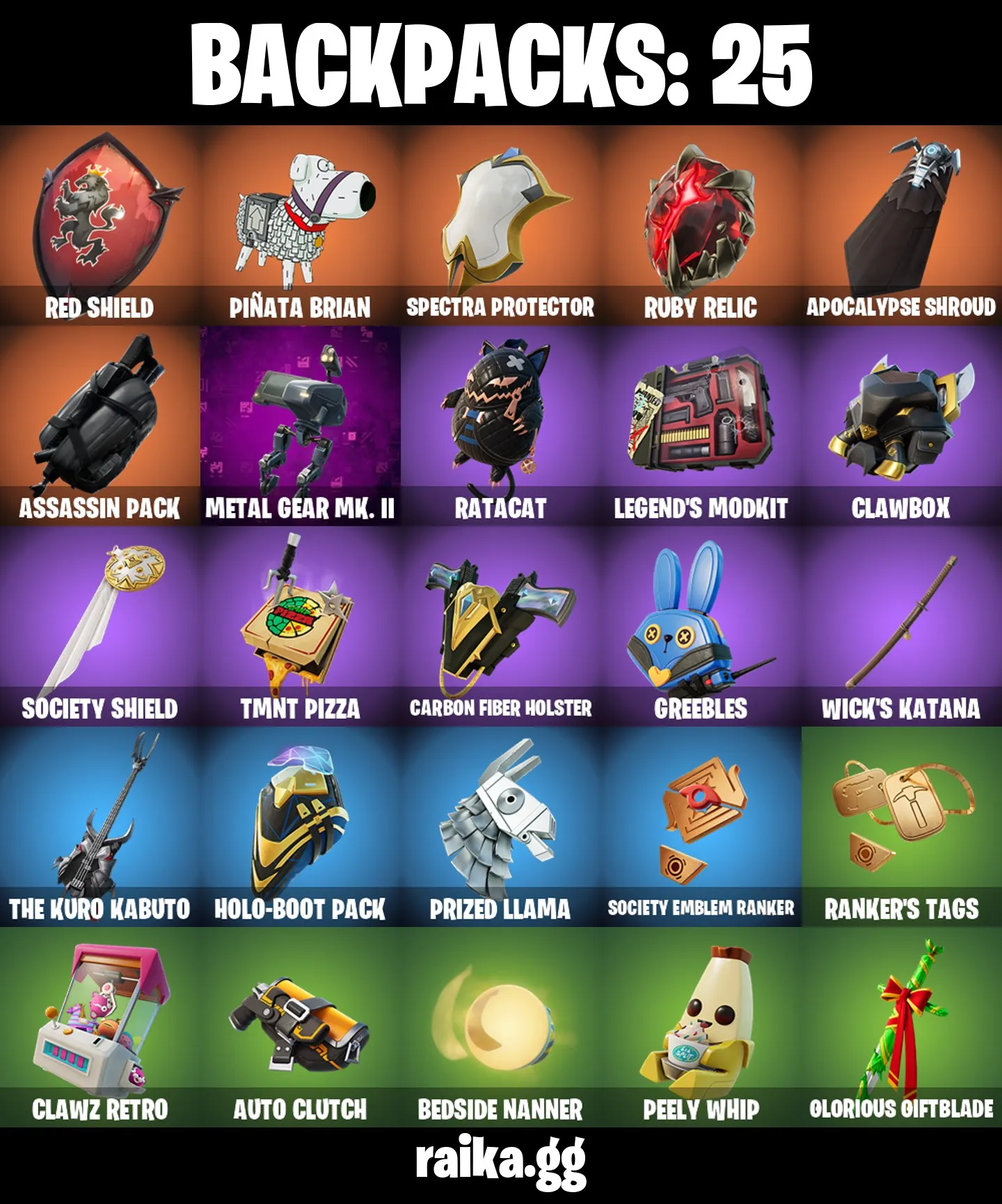 [PC/PSN/XBOX] 14 skins | John Wick | Burning Ambition Valeria | Red Knight | Peter Griffin | Solid Snake | Shock Brawler Oscar | Vengeance Jones | Montague | 200 VB