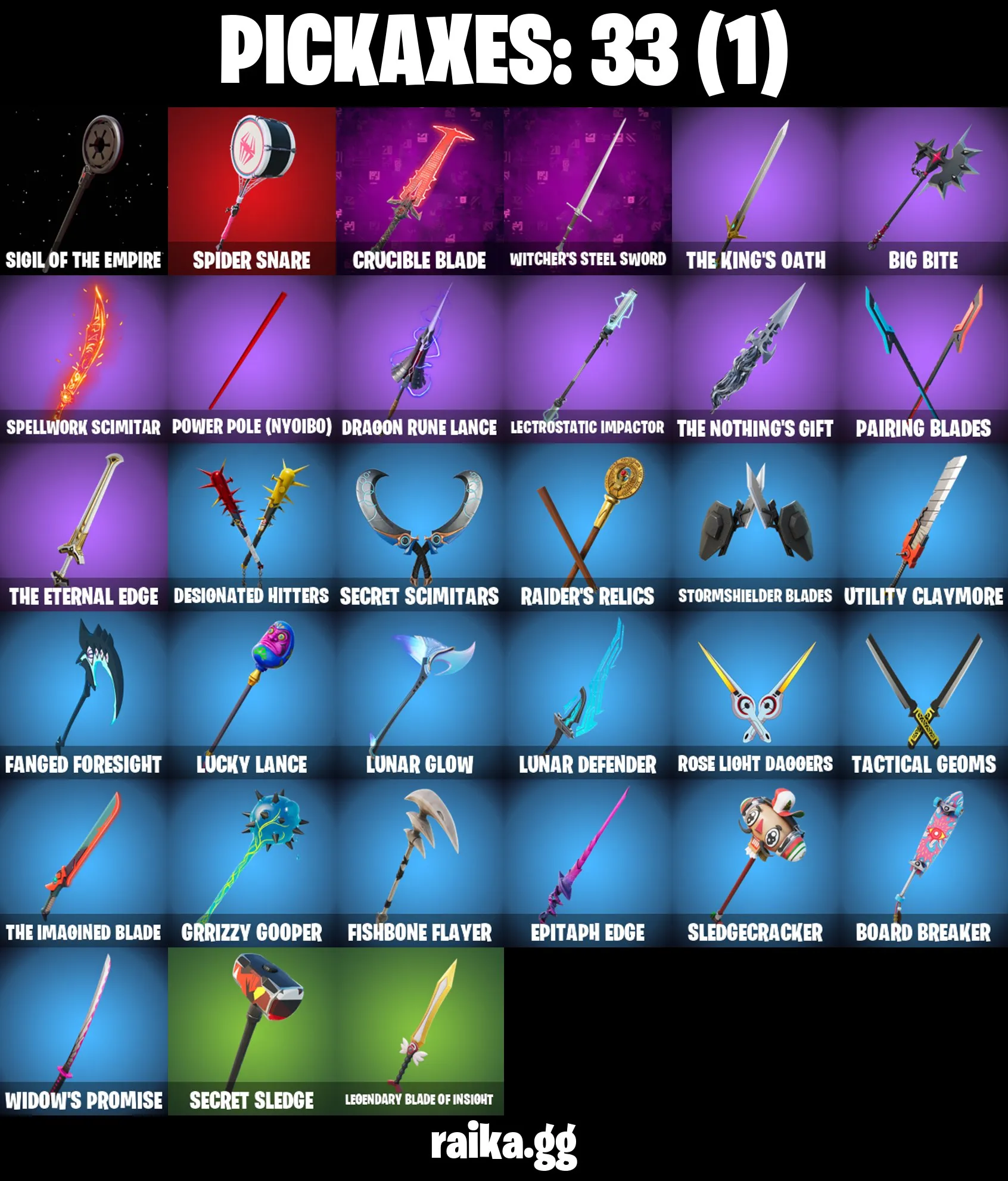 [PC/PSN/XBOX] 31 skins | The Ageless Champion | Malik (Solitary Defender) | Snap (Kalamadness) | Paradigm (Aurelian) | Ascension Nezumi | Son Goku | Twyn | 100 VB