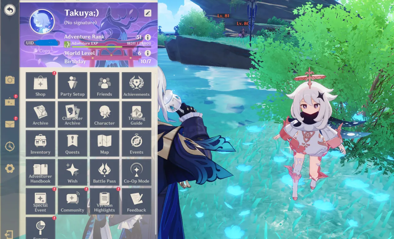 ASIA SERVER | AR 51 | WL 6 | 26 CHARACTERS |Neuvillette |kazuha | HOYO LOGIN | INSTANT DELIVERY 
