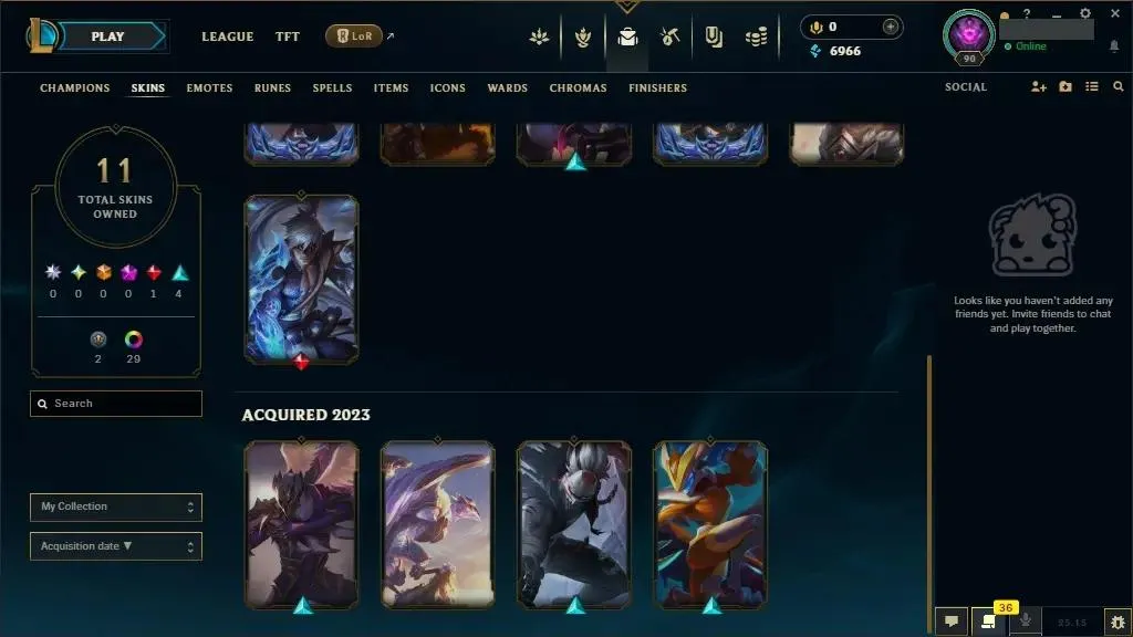 [INSTANT]👑 NA ⭐♟️ Champs: 63 ⚡ 11 Skins  ⭐ LV: 90 💰 BE: 6966 ⭐ 18 Chests 🔥 29 Chromas ♾️ Lifetime Ownership 📧 Full Email Access 👑 High Quality Riot Account #0498