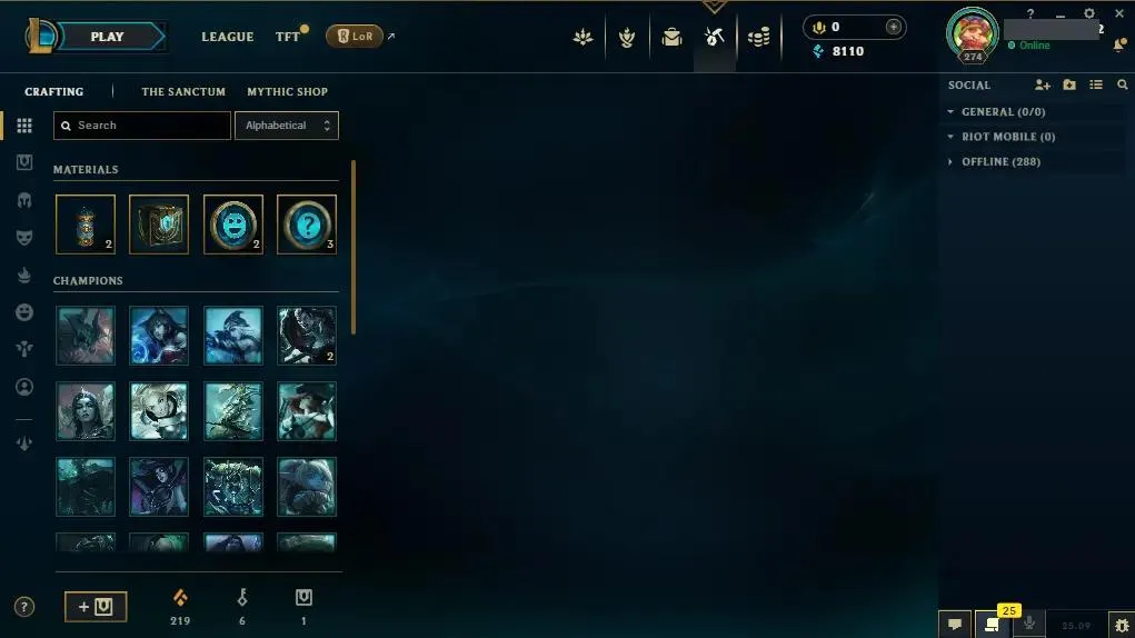 【LAN】✅ lv 274 ⭐ 125 Champs ⭐ 113 Skins ⭐ 14 Chromas ⭐ LAN league of legends account for sale
