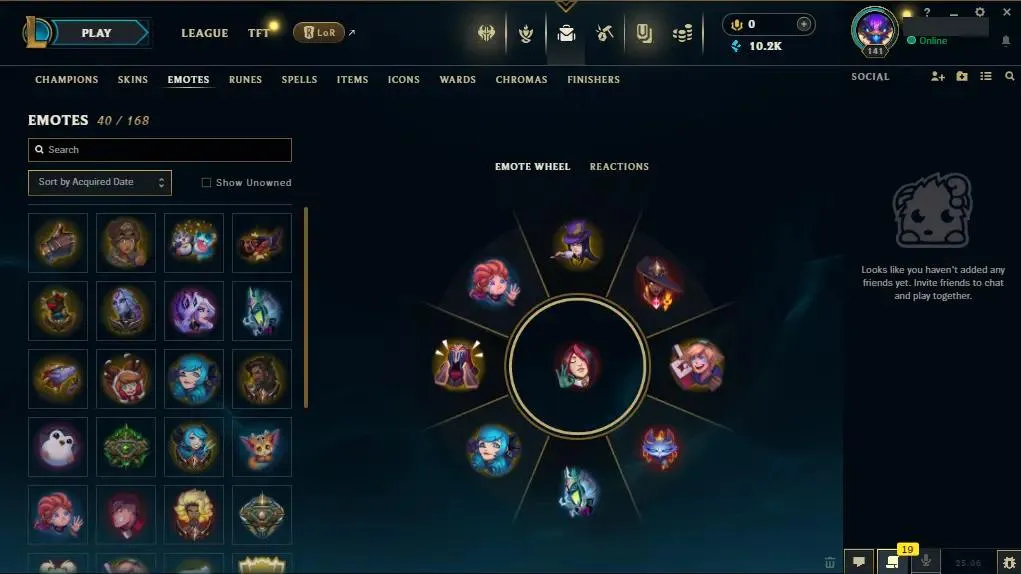 【EUW】75 Champions |  ✅ Level 141 | 🤩 18 Skins | 🔵 10260 BE | 🟠 2617 OE | 🔑 15 Keys ⸱ EUW league of legends account for sale