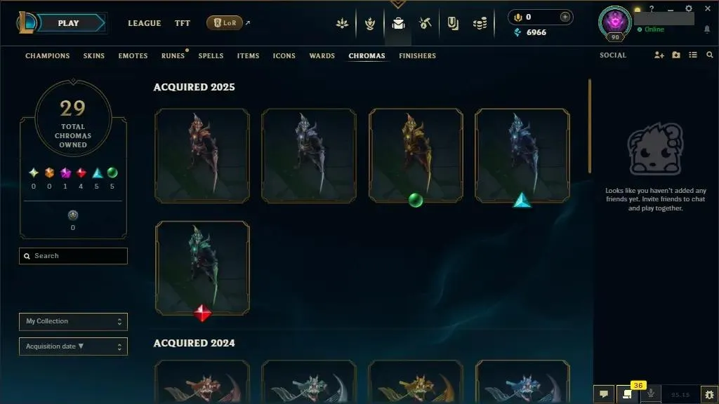 [INSTANT]👑 NA ⭐♟️ Champs: 63 ⚡ 11 Skins  ⭐ LV: 90 💰 BE: 6966 ⭐ 18 Chests 🔥 29 Chromas ♾️ Lifetime Ownership 📧 Full Email Access 👑 High Quality Riot Account #0498
