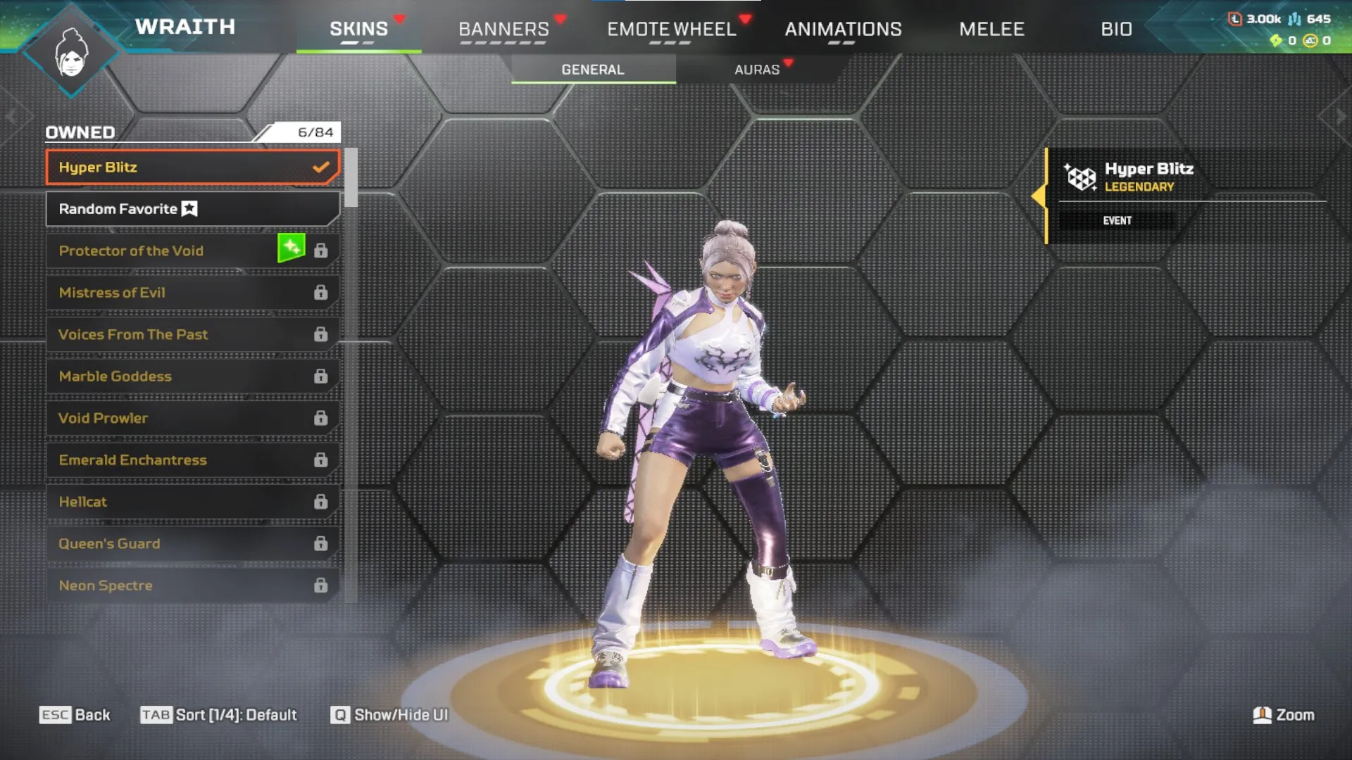 AP644 227 Level, 51 Legendary Items, Skins Like Rule of Law, The Superstar, Speedy Discharge, Pressure Point, Birthright, Hyper Blitz, Golden Guardian, Blood Ritual