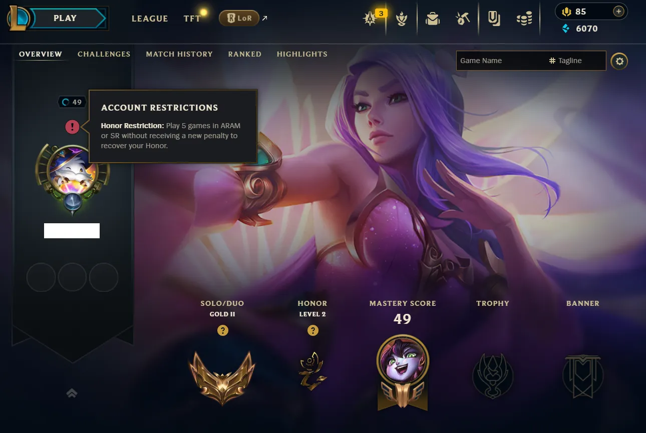 EUNE 🔱 GOLD 2 🔱 67% WINRATE 🔱 +38 LP GAINS 🔱 SUPPORT MAIN 🔱 VANGUARD SAFE 🔱 Changeable Mail 🔱 Handleveled 🔱