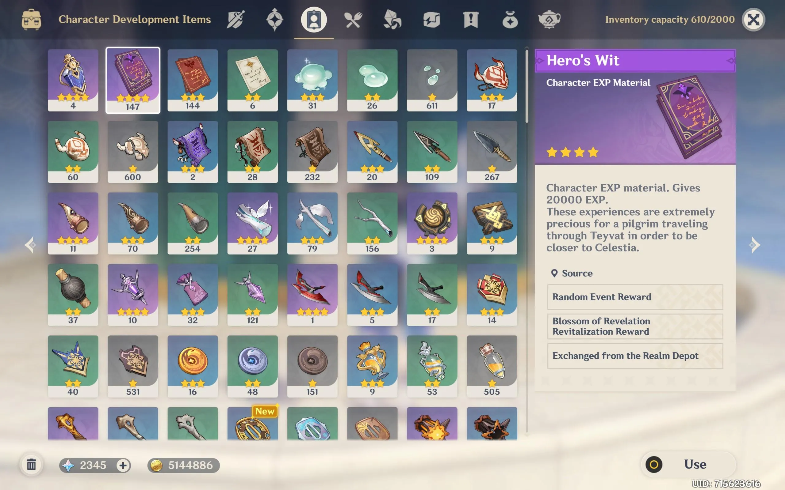 GI1184 AR57 Boosted Account – 13×5 star Raiden Shogun, Wanderer, Tartaglia, Kamisato Ayaka, Diluc C1, Keqing C1, Zhongli, Venti, Hu Tao + Jean & Barbara Skins