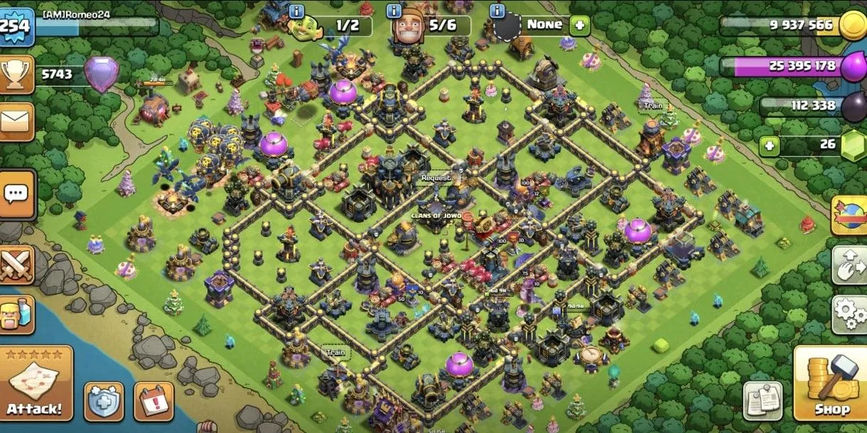 COC542 TH17 CHEAP ALL MAXED TROOPS ALL MAXED HERO ALL MAXED EQUIPMENT VERY STRONG DEFENSE 5743 TROPHIES (G)
