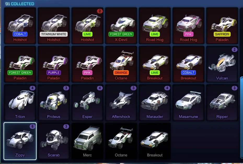 STOCK572 //Fennec, Fire God, Dueling Dragons, Electroshock, 41 Black Markets, 91 Painted Cars