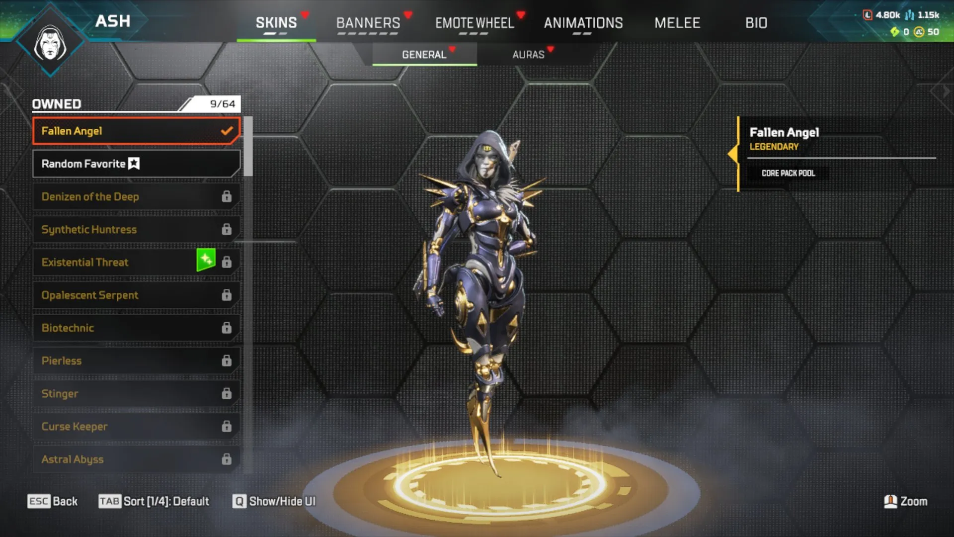 AP547 48 Legendary Skins, Rookie Rank, Level 91, Tombstick, Arachnid Rush, Slayer's Lancer, Luxury Finish, Veteran Voyager, Quicksilver 