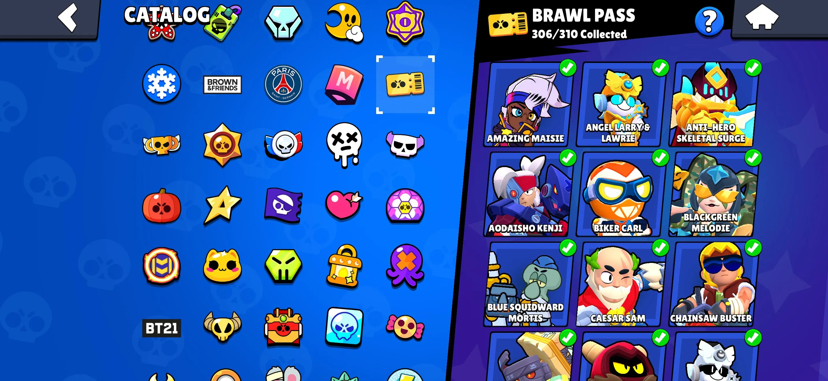 BS1648 //ALIEN FAME GLORY | 96 Level 11 Brawlers | 8 Hypercharge Skins | Massive Rare, Epic, Mythic, Super Rare, Rare, True Silver and Brawl Pass Skins