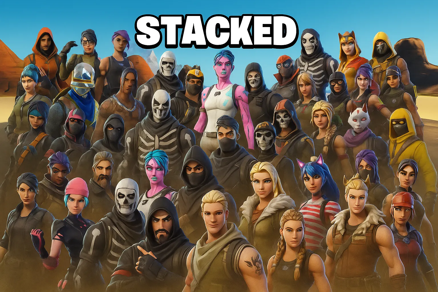 50-200 OG SKINS Chance for Travis Scott | OG STW | IKONIK | Wildcat | Galaxy | Sparkle Specialist | Black Knight | Floss | Merry Mint Axe | OG Skull Trooper | OG GHOUL TROOPER or Other Skins .