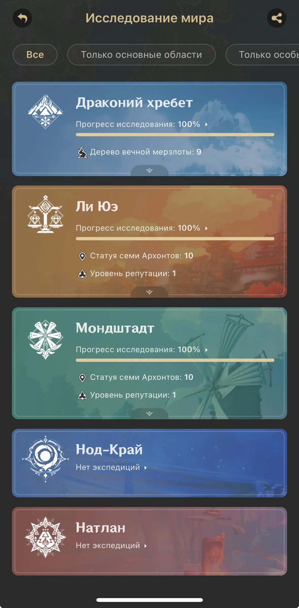 GI1423 Arlecchino C3 signature Nilou Dehya Tighnari C1 Keqing Qiqi full Mondstadt Liyue Dragonspine 100 percent exploration strong 4 star roster (G)