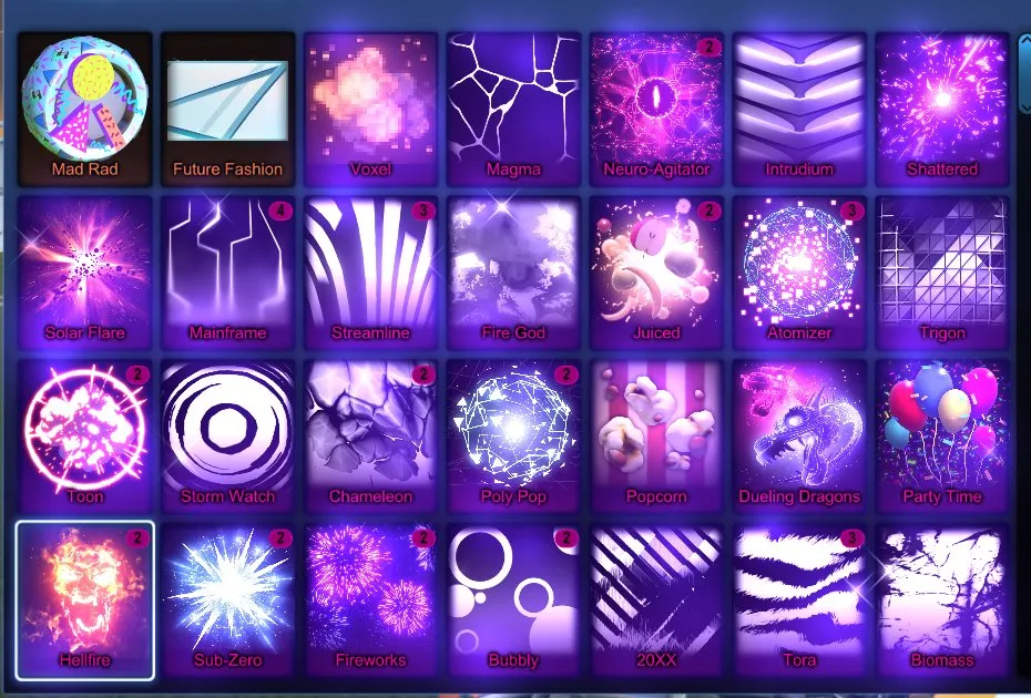 STOCK482 //Fennec, 66 Car Bodies (Purple/Grey Hotshot, Burnt Sienna/Forest Green/Orange/Purple/Pink/Sky Blue X-Devil, Burnt Sienna Paladin, Purple Merc/Road Hog, Pink Road Hog), 46 Black Markets