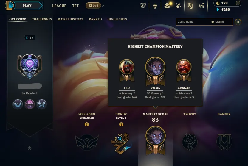 Emerald MMR🔥Now Unranked Handleveled💎33Champs 6Skins 6K BE⭐Name Changeable🔓Unverified Email✅Lifetime Ownership Guarantee