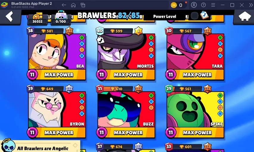 36.000 TROPHY ⭐ 82 BRAWLERS ⭐ 127 SKINS ⭐ 20 MAX ⭐ 9 HYPERCHARGE ⭐ INSTANT DELIVERY ⭐ FULL ACCESS ⭐ SEE SCREENSHOTS