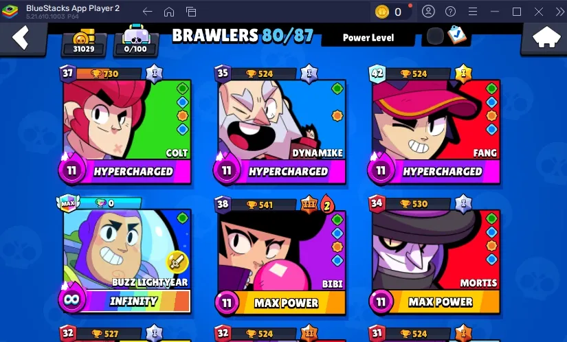 TRIXIE COLETTE ⭐ 31.000 TROPHY ⭐ 80 BRAWLERS ⭐ 76 SKINS ⭐ 7 MAX ⭐ 4 HYPERCHARGE ⭐ INSTANT DELIVERY ⭐ FULL ACCESS ⭐ SEE SCREENSHOTS