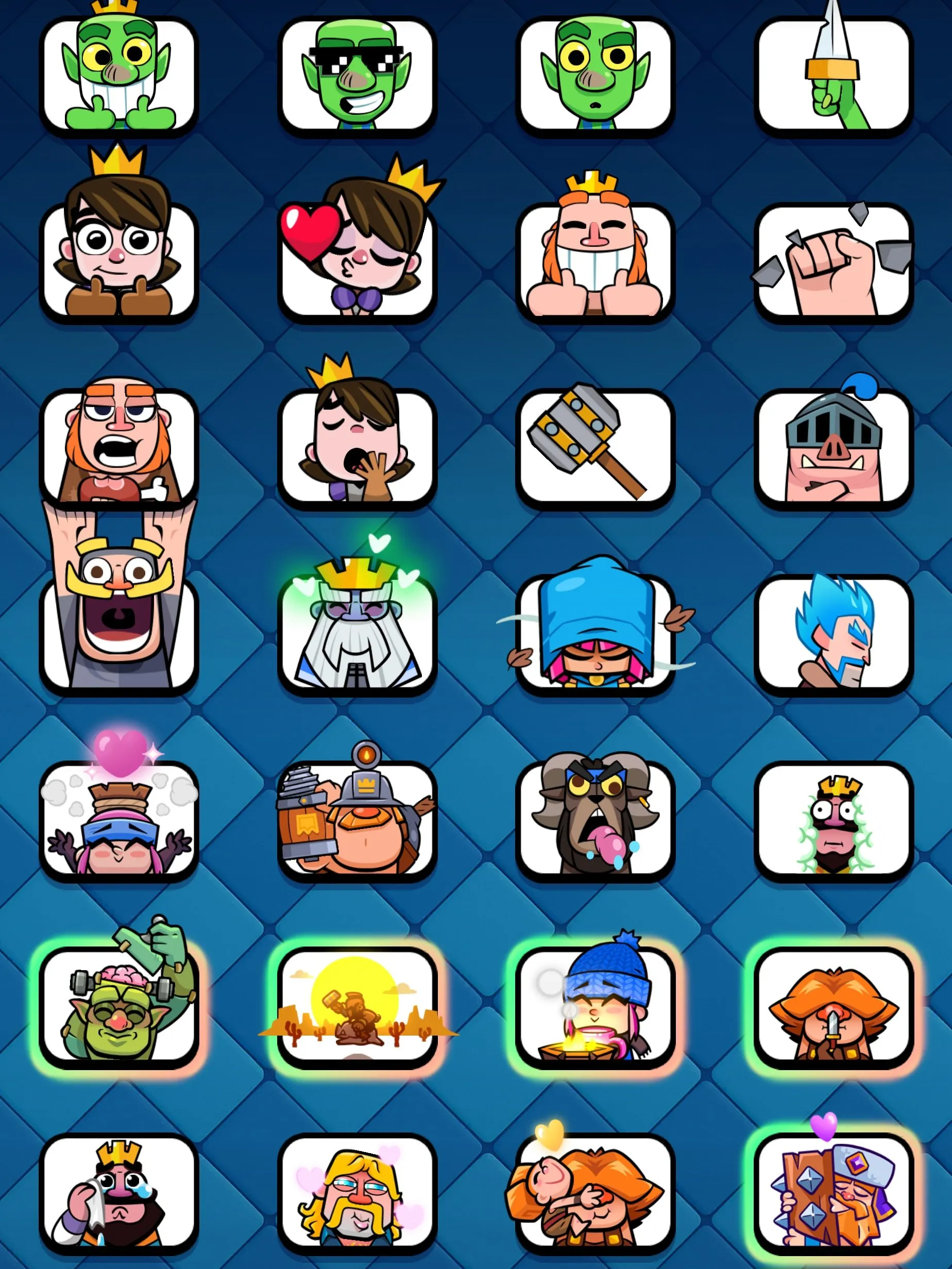 CR684 10000 cups 10 Evolutions 16 star 15 level deck 21 Legendary 121 cards 9500 gems rich emotes towers badges