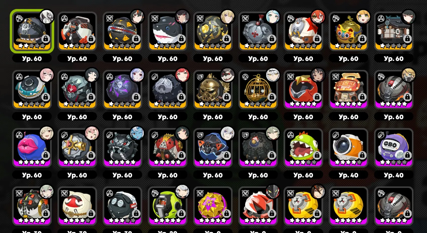 ZZZ16 // Miyabi M3, Yixuan, Evelyn, Seed, Yuzuha, Astra, Lucia, All Banboos Level 60, Signatures for All A Rank, 90% Achievements, All Titles