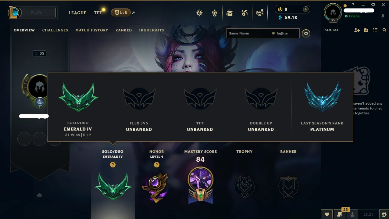 🌊 EUW ∙ Emerald IV ♦️ Hand-leveled & Clean Boosted ♦️ 70% WR ⚡ High MMR & LP Gain ✔️ Full Access 🚚 Instant Delivery