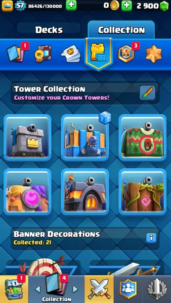 CR538 Max Arena 24 10k Trophies lvl 57 Full 121 Cards 20 Legendary 6 Evolutions 42 Emotes Hog Rider Graveyard Deck 2900 Gems