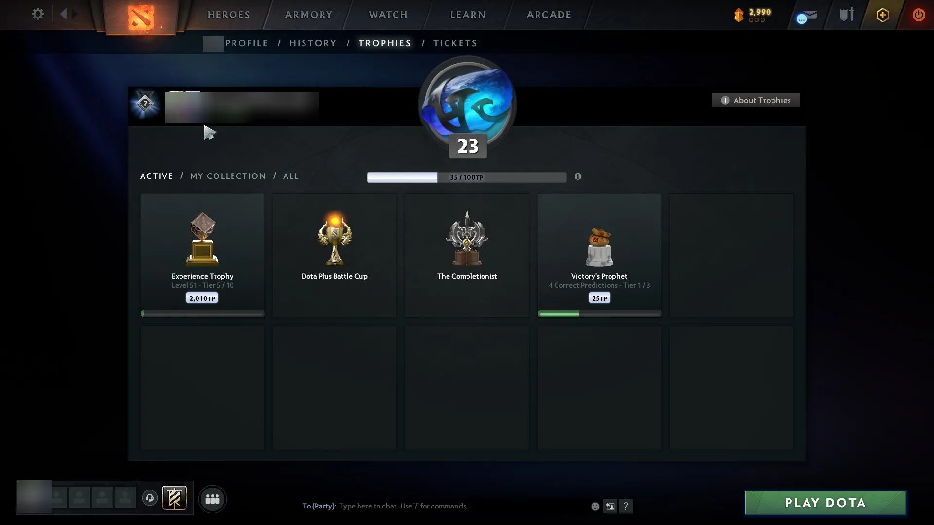 ✧・゚:*✧ 15% OFF ✧・゚:*✧ Your Deal Is Leaving... Dota 2 Accounts - 1977 MMR, Behavior Score 9123, Trophy Level 23(#E38416289f) ✧・゚:*✧