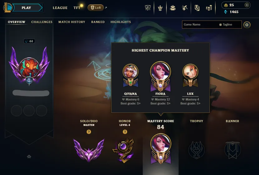 TOP🔥Master 175LP 63%WR Handleveled💎52Champs 5Skins✅Lifetime Ownership Guarantee - Never Taken Back