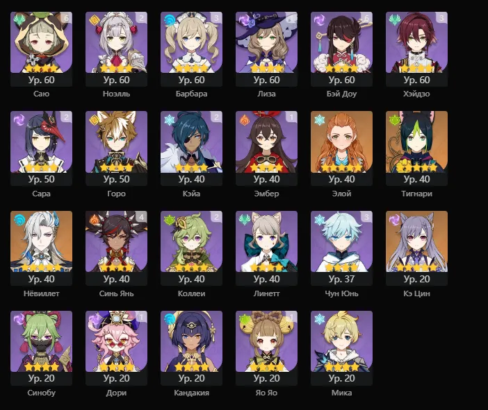 GI1117 High AR57 Lumine with Klee, Zhongli, Ganyu, Hu Tao, Kazuha, Tighnari, Neuvillette, Keqing, Mona, Venti, Albedo, Wanderer