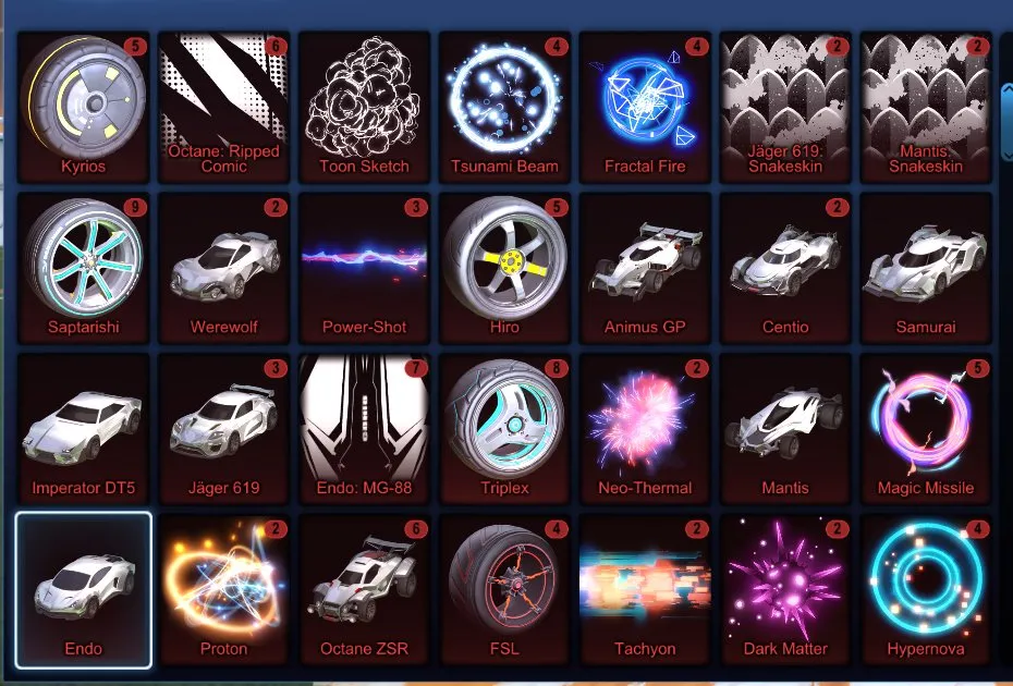 STOCK586 //Fennec, Fire God, Dueling Dragons, Poly Pop, 49 Black Markets, 106 Cars