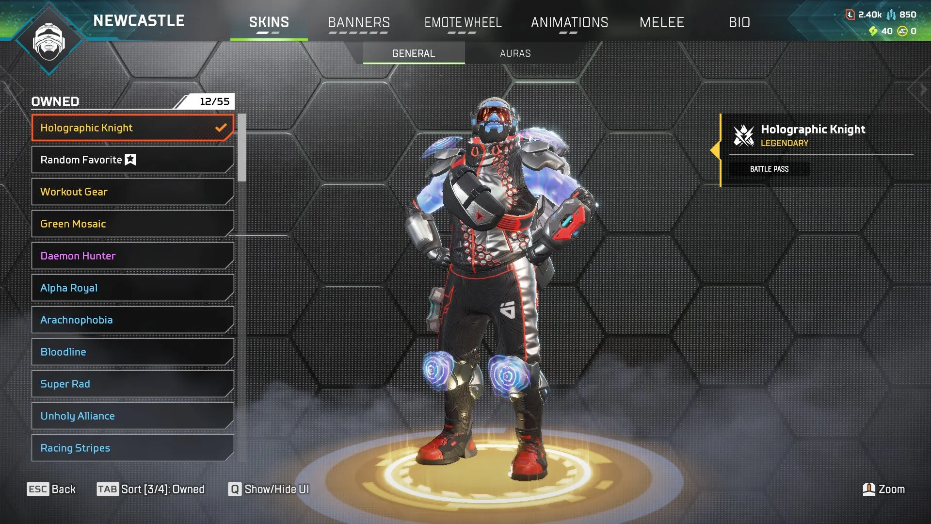 AP678 Lifeline Edition | Guardian Angel | Grand Slam | Devil's Work | Holo Knight | Fire Extinguisher | Radical Action | Shimmering Strike | 86 Legendary Items | Silver | 127 Level 