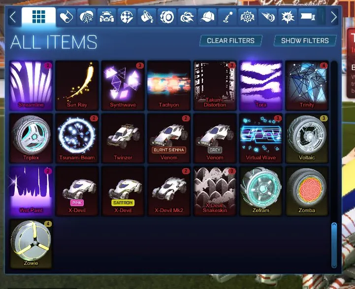 STOCK449 //Endo, Animus GP, 100 Exotic Drops, Painted Lime Breakout, Type-S, Saptarishi, Centro, Poly Pop, Creeper