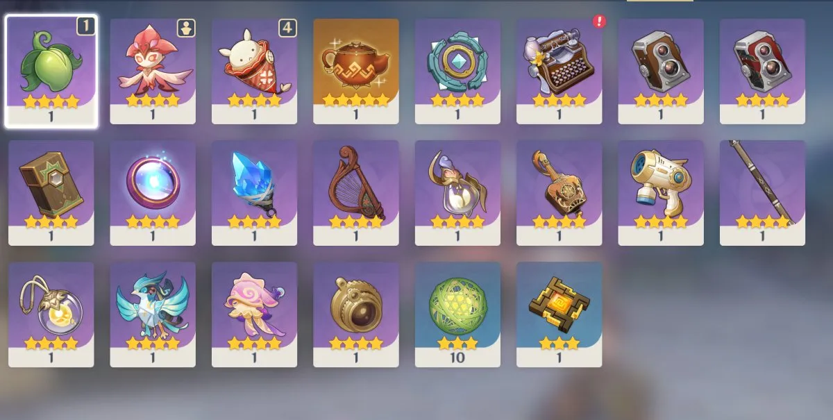 GI1326 Xiao Tartaglia Zhongli Furina Xianyun + Polar Star Aquila Favonia Skyward Atlas AR56