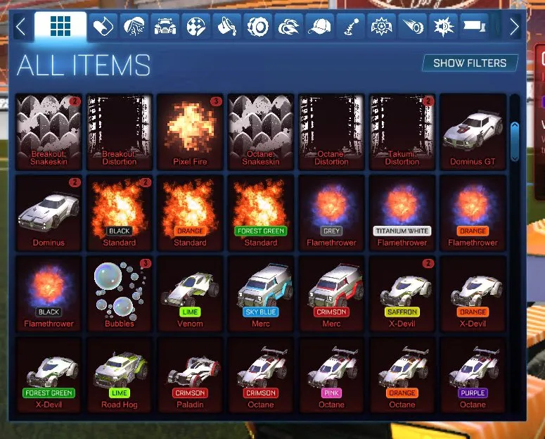 STOCK506 //Crimson, Orange, Pink and Purple Octane, Imperator DT5, Dominus, Endo, Dissolver, Mainframe, Shattered, Party Time, Parallax, Exotic Drop x124
