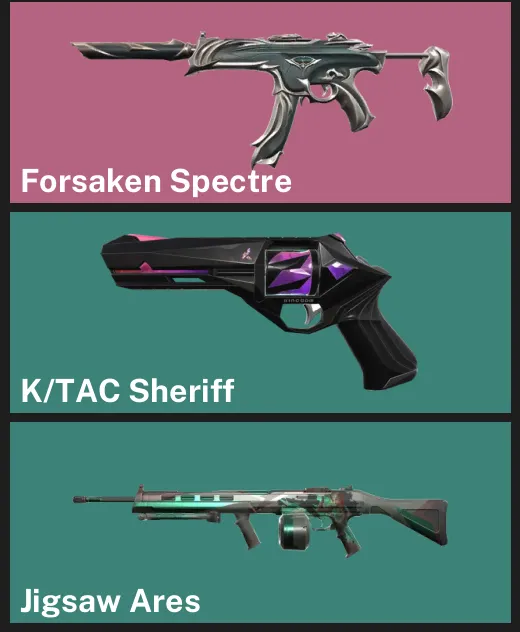 ๐AP ๐ฎ UNRANKED โจ Forsaken Spectre โจ K/TAC Sheriff โจ Jigsaw Ares